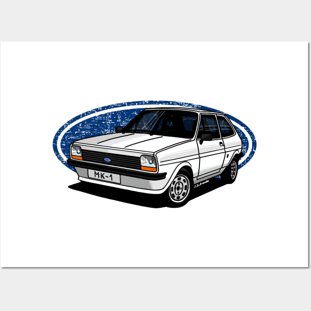 The beautifull small cool car Wall Art by jaagdesign